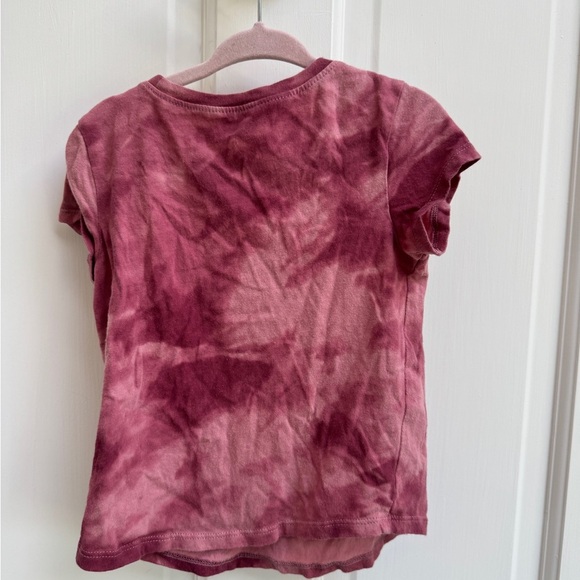 Old Navy 3T Girls Pink Tie Dye Short Sleeve Tee Shirt Blouse - Picture 4 of 4